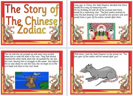 Free Printable Chinese New Year Story of the Zodiac Information Posters