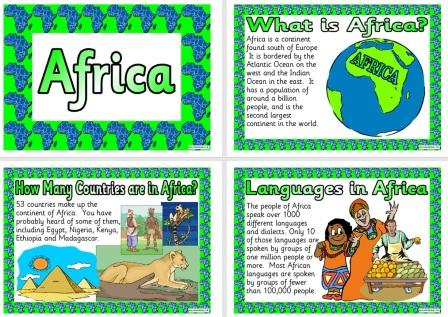 Free Printable Africa Geography Teaching Resource