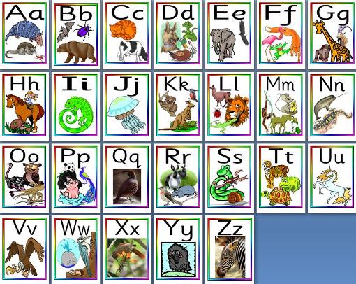 Free printable Animal Alphabet Posters for classroom display teacher resource