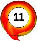 Free printable fireballs with numbers on for display