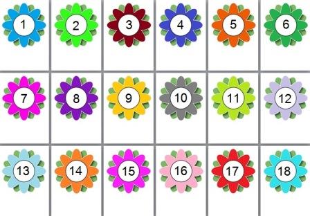 Free printable editable flowers.  Create a flower numberline, flower alphabet and more.