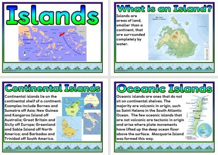 Free Printable Islands and Island Nations Poster Set
