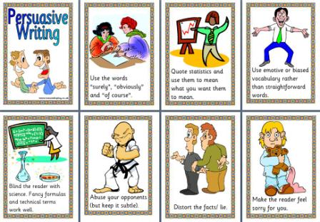 Free printable persuasive writing features teaching resource.