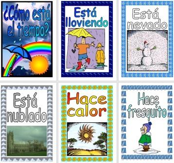Free Printable Spanish Weather Vocabulary