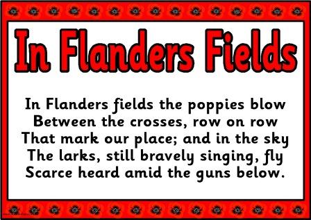 Free Printable 'In Flanders Fields' Remembrance Day Poppy Poem