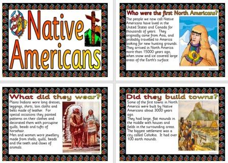 Free Printable Native Americans History Information posters