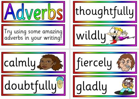 Free printable English Teaching Resource on Adverbs