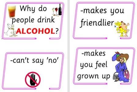 Free cards offering simple reasons why people drink alcohol