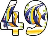 Angel Fish background lettering sets for classroom display.