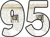 Free printable Diary of Anne Frank background instant display letters, digital lettering sets.