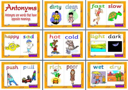 Free teaching resources printable antonyms posters or cards