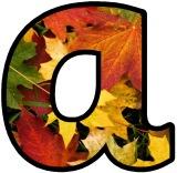 Free printable instant display lettering sets Autumn Theme
