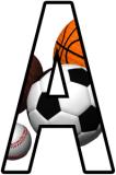 Free printable sports balls background instant display lettering sets for classroom display