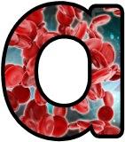 Free printable Red Blood Cells background instant display digital lettering sets for classroom display.