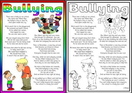 Free Bullying Poem for Classroom Discussion