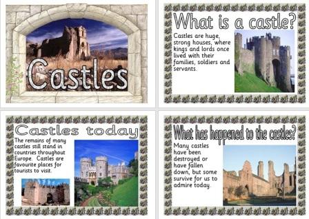 Free printable History Teaching Resource all about Castles
