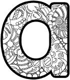 Free printable colouring in lettering sets for classroom display mindfulness.
