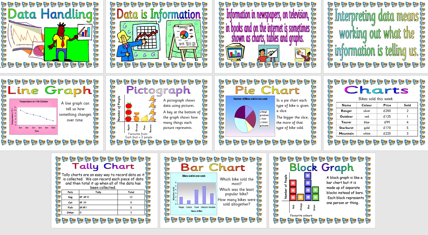 Free printable maths posters, Data Handing