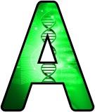 Free DNA Biology lettering, digital letters, display lettering sets