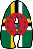 Flag of Dominica lettering sets for classroom display.