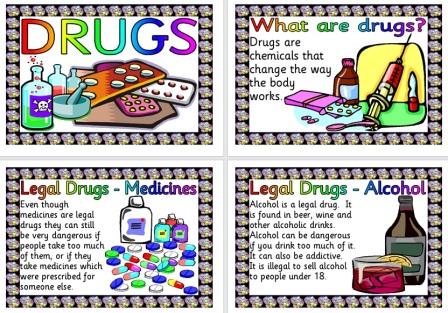 Free Posters about Drugs, types of drugs and the law