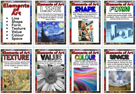 Seven Elements of Art Free Printable Teaching Resource Posters
