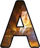 Free printable Great Fire of London, Samuel Pepys display letters, lettering sets.