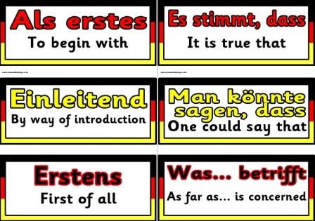 Free Printable German Core Language Vocabulary Cards