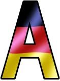 Free printable German Flag, Germany lettering for classroom bulletin board display