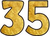 Free printable instant display lettering sets for classroom bulletin board displays - Textured shiny gold numbers