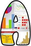 Free printable Maths graphs and charts background instant display lettering sets for classroom display.