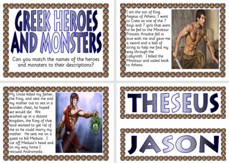 Free Printable Greek Myths Characters Posters