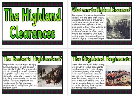 Free Printable Highland Clearances Information Posters