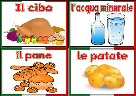Free Printable Italian Food Vocabulary Cards