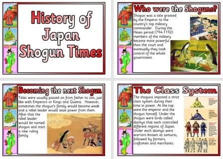 Free Printable Japan in Shogun Times History Teaching Resource