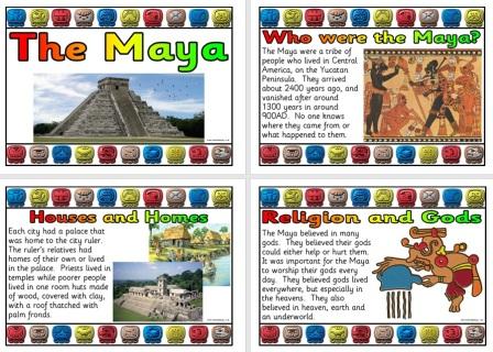 Free printable Maya History Display Posters