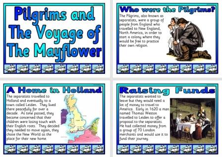 Free Pilgrims and the Voyage of the Mayflower Posters