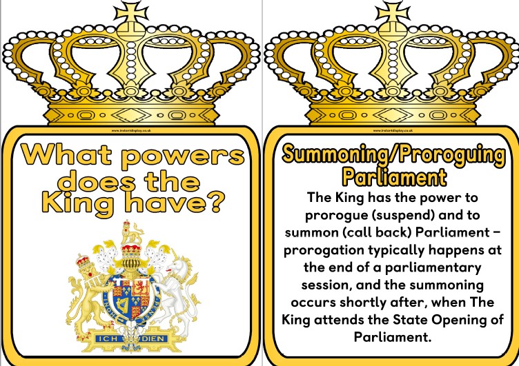 Free Printable What powers does the UK monarch have