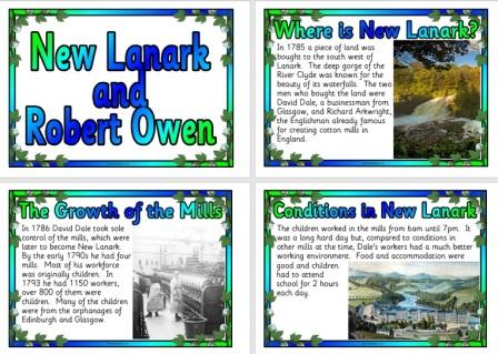 Free Printable New Lanark and Robert Owen Information Posters