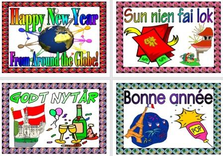 Free Printable Happy New Year in different Languages