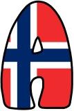 Free printable flag of Norway instant display digital lettering sets for classroom display.