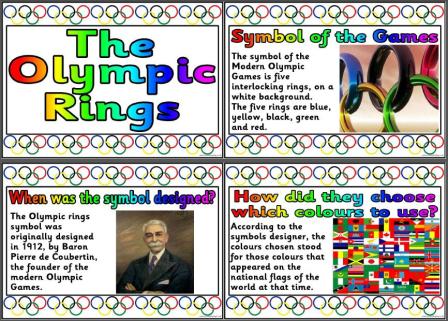 Free Printable Information Posters about the Olympic Rings