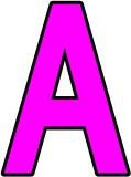 Free printable instant display lettering sets for classroom bulletin board displays -  Pink Alphabet set