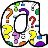 Free printable question mark background instant display lettering sets for classroom display.