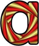Free printable red and gold swirl background instant display digital lettering sets for classroom display.