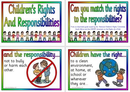 Free Printable Children's Rights and Responsibilities
