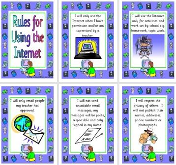 Free Printable Rules for Using the Internet Posters