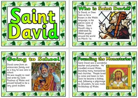 Free Printable Posters Christian Patron Saints Saint David Dewi Sant