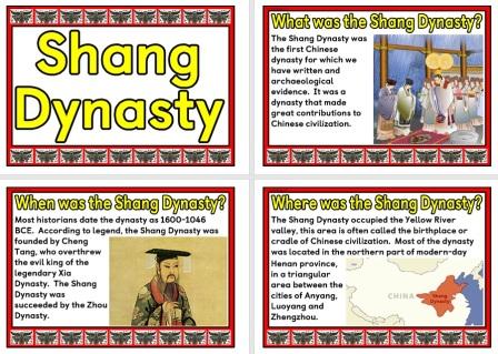 Free Shang Dynasty History of China Posters