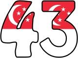 Free printable Singapore Flag background instant display lettering sets for classroom display, scrapbooking, crafts etc.